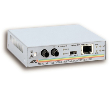 Allied Telesis 100TX to 100FX (ST) Multi-Mode Media Converter