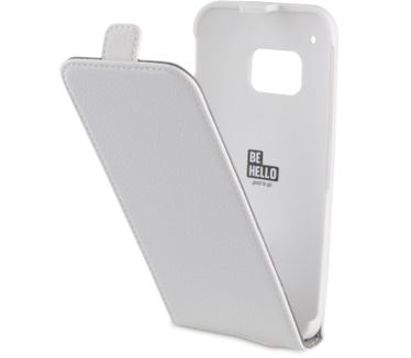 BeHello HTC One M9 Flip Case White