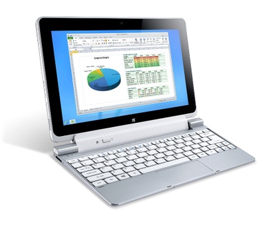 Acer Iconia Tab W510 64GB + keyboarddock Wit