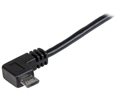 Startech.com Micro-USB Oplaad en sync kabel M/M rechtsgehoekte Micro-USB 24 AWG 0.5 m