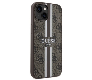 Guess 4G Printed Stripe Back Case - Apple iPhone 15 (6.1") Bruin Bruin