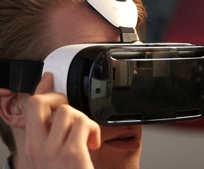 Gear VR op hoofd