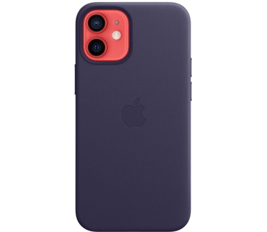 Apple iPhone 12 Mini Leather Case Paars