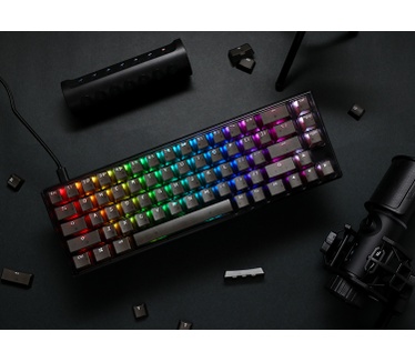 Ducky One 3 SF Aura, clear keycaps, MX Red, Qwerty US, Zwart
