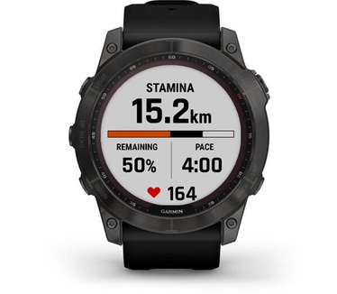 Garmin fēnix 7X Sapphire Solar Grijs (Zwart)