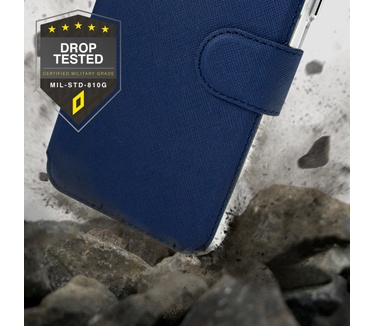 Accezz Xtreme Wallet Bookcase iPhone 14 Pro Max - Donkerblauw