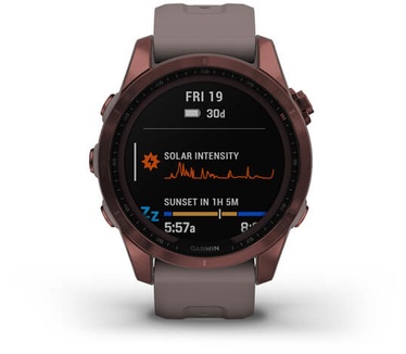 Garmin fēnix 7S Sapphire Solar Brons (Grijs)
