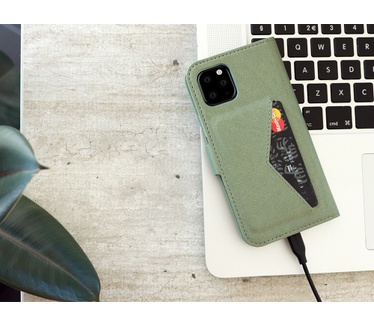 Mobiparts Classic Wallet Case iPhone 11 Pro Stone Green