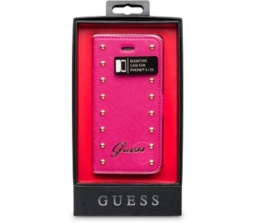 Guess Studded iPhone 5 / 5S Folio Case Roze