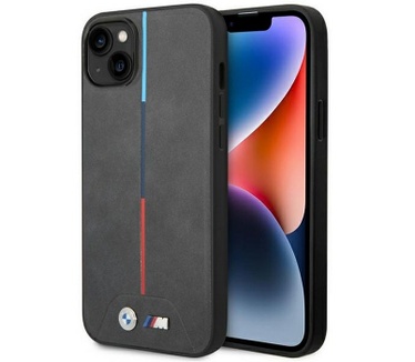 BMW M Tricolor Back Case voor Apple iPhone 14 Plus (6.7") - Grijs Grijs