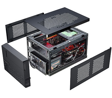 Xigmatek Eris Mini-ITX Behuizing - zwart