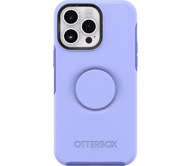 Otterbox OtterBox Otter+Pop Case voor iPhone 14 Pro, Schokbestendig, Valbestendig, Beschermhoes met PopSockets PopGrip, 3x getest volgens militaire standaard, Antimicrobieel, Periwink