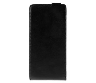 Kees Lederlook Flip Hoesje Sony Xperia C5 Ultra - Zwart
