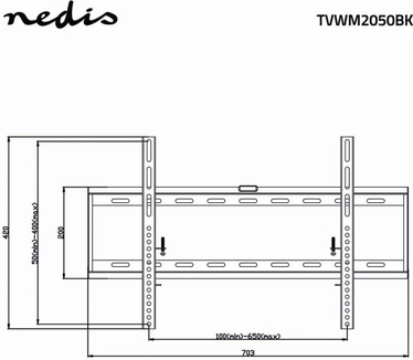 Nedis TVWM2050BK