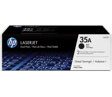 HP 35A originele zwarte LaserJet tonercartridge, 2-pack