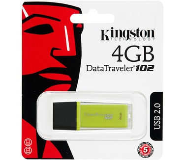Kingston DataTraveler 102 4GB 4GB Geel