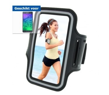 qMust Sport armband Samsung Galaxy Alpha (Black)