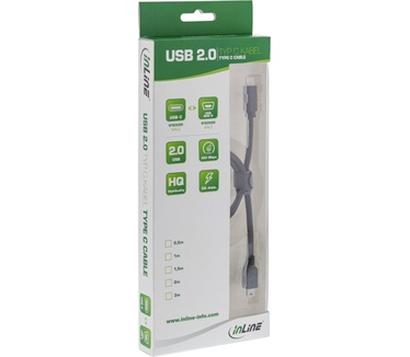 InLine USB C/USB Mini-B, 3 m Zwart