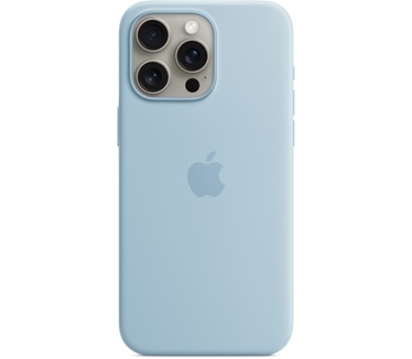 Apple Siliconenhoesje met MagSafe voor iPhone 15 Pro Max - Lichtblauw