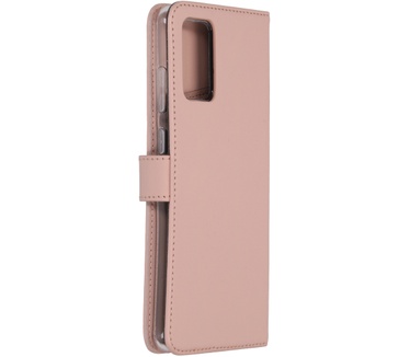 Selencia Echt Lederen Bookcase Samsung Galaxy S20 Plus - Roze