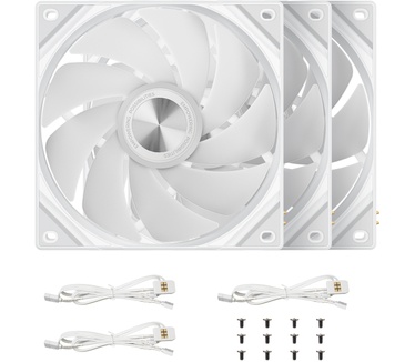 TRYX ROTA SL ARGB, 3 pack, Wit, 120mm