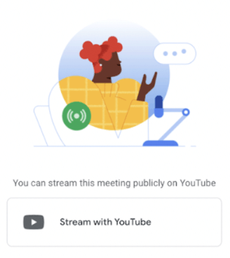 Google Meet livestream