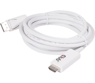 Club 3D Club3D Display Port 1.2 Kabel naar HDMI 2.0 Adapter 3Meter Wit