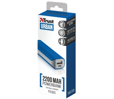 Trust Primo PowerBank 2200mAh Blauw