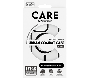 PanzerGlass CARE by PG UrbCom BLK MagS iPhone16P 6.3