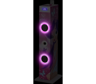 Bigben Interactive Roze karaoke set én audiotoren met schattig elfje