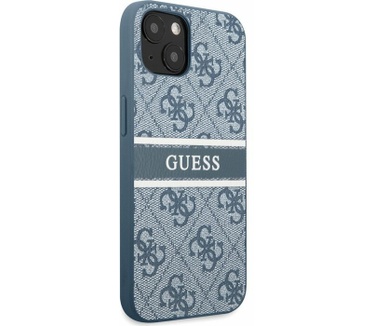 Guess 4G Printed Stripe Back Case - iPhone 13 Mini (5.4") - Blauw Blauw