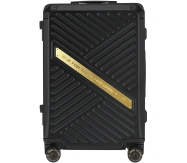 ASUS ROG ROG SLASH Hard-Case Luggage Edition 20 Trolley Harde schaal Zwart Polycarbonaat (PC) Goud, Zwart