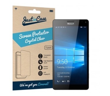Just in Case Just in Case Screen Protector Microsoft Lumia 950 XL - 3 stuks - Crystal Clear
