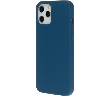 Mobiparts Silicone Cover Apple iPhone 12/12 Pro Blueberry Blue