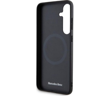 Mercedes-Benz Debossed Line Back Case - Galaxy S24 (S921) - Zwart Zwart