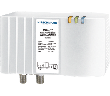 Hirschmann ethernet-over-coax adapter MOKA32 (MoCa 2.0, 400Mbps)