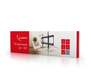 Gembird WM-70T-01 70" Zwart flat panel muur steun