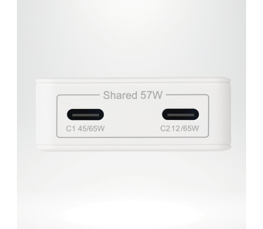 Accezz Ultra Slim GaN Charger 65W - 2x USB-C