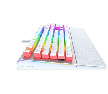 SPC Gear GK650K Omnis RGB Onyx White Pudding Edition (Kailh Red, Qwerty US)