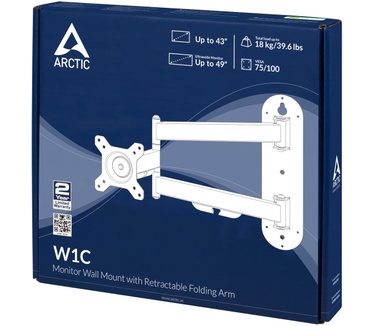 Arctic W1C - Wall Mount with Retractable Folding Arm