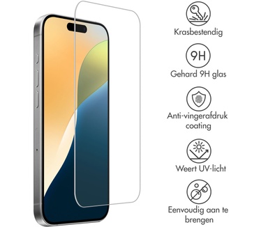 Accezz Gehard Glas Screenprotector 2-pack iPhone 16 Pro