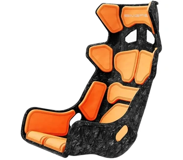 SIMGASM Atlas Gran Turismo - Carbon-look, oranje kussens