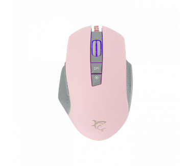 White Shark GARETH Pink Computermuis - Grijs,Roze