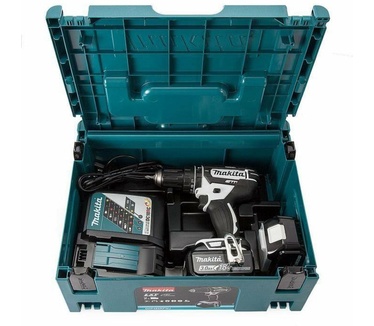 Makita DHP482RFJ (met 2x 3Ah accu's en lader, met koffer)