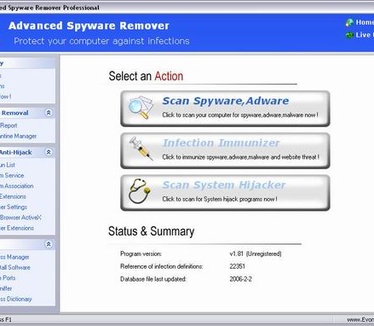 Advanced Spyware Remover screenshot (resized)