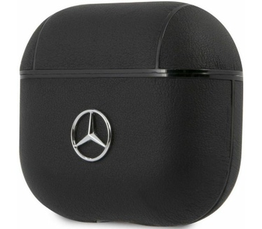Mercedes-Benz Leather Case voor Apple Airpods 3 - Zwart