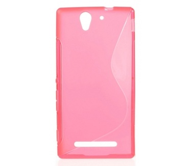 Kees S-line Gel Hoesje Sony Xperia C3 - Roze