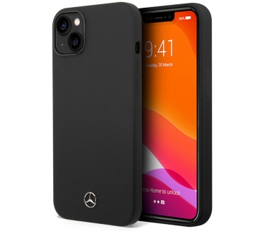 Mercedes-Benz Silicone Back Case - iPhone 14 Plus (6.7") - Zwart Zwart