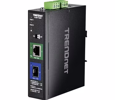 Trendnet TRN TI-BF711SFP - Industrial media converter, SFP+ to 10G, PoE++