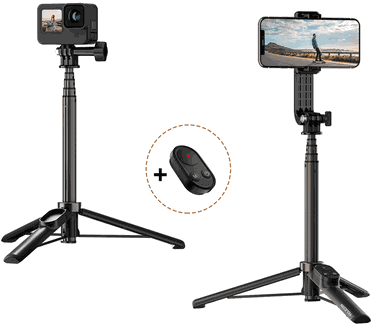 Telesin Telesin TE-RCSS-001 Vlog selfie stick voor GoPro en smartphone – met Bluetooth remote